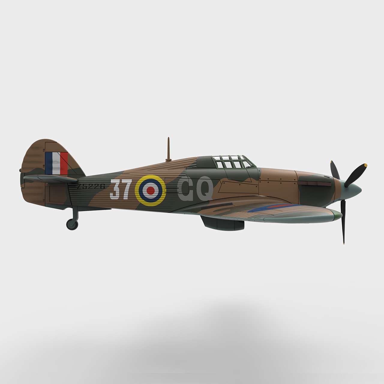 Hawker Hurricane Mk IIB | Visto de Lado